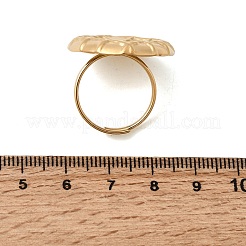 304 Stainless Steel Cuff Open Rings for Women&nbsp;RJEW-A093-02G