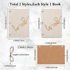 Creative Wooden Greeting Cards&nbsp;DIY-WH0349-171C