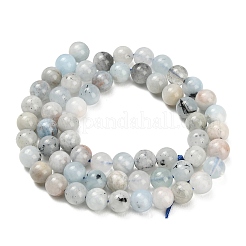 Natural Aquamarine Beads Strands&nbsp;X-G-F591-29A-6mm-02