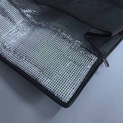 Non-woven Fabric & Lattice Surface Insulated Lunch Bag&nbsp;AJEW-WH20017-95A-02