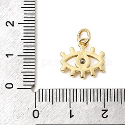 Brass Micro Pave Cubic Zirconia Pendants&nbsp;KK-H267-079G-03