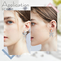 12 Pair 6 Style Diamond Shape Brass Stud Earring Findings&nbsp;KK-BBC0012-77