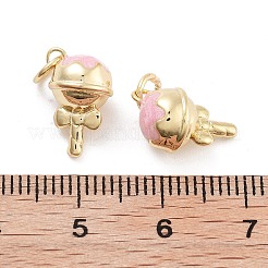 Rack Plating Brass Enamel Charms&nbsp;LS-KK-G512-19A-G