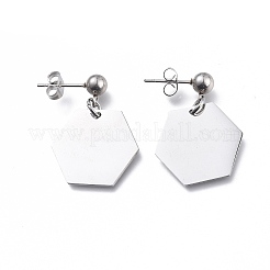 Non-Tarnish 304 Stainless Steel Paperclip Chains & Cable Chain Jewelry Sets&nbsp;SJEW-K153-56P