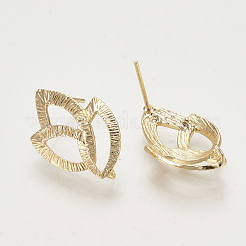 Brass Stud Earring Findings&nbsp;KK-T027-99G
