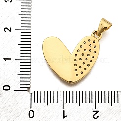 Brass Micro Pave Cubic Zirconia Pendants&nbsp;KK-K401-10G