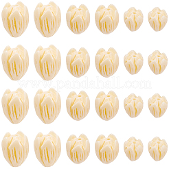 100Pcs 3 Styles Dyed Synthetic Coral Beads&nbsp;CORA-SC0001-25