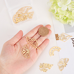 12Pcs 6 Style 201 Stainless Steel Pendants&nbsp;STAS-SC0003-88