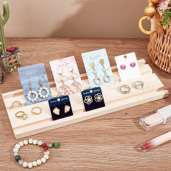 3-Slot Wood Earring Display Card Tray&nbsp;EDIS-WH0021-42