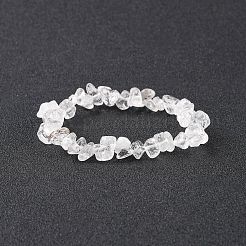 Valentines Day for Lovers Ideas Crystal Chips Stretch Bracelets&nbsp;X-BJEW-JB01308-07