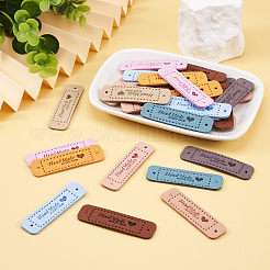 Microfiber Leather Labels&nbsp;DIY-TA0003-14