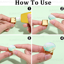 30Pcs 5 Colors Brass Finger Rings&nbsp;RJEW-SC0001-40