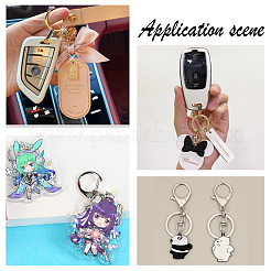 20 Sets Sublimation Blanks Keychains&nbsp;KEYC-CA0001-06