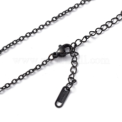 304 Stainless Steel Cable Chain Necklace for Men Women&nbsp;NJEW-K245-025E