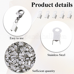 400Pcs 2Bags Iron Folding Crimp Ends&nbsp;IFIN-CL0001-10S
