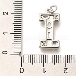 Brass Micro Pave Clear Cubic Zirconia Pendants&nbsp;KK-G521-01P-I