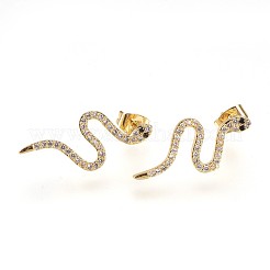 Brass Ear Studs&nbsp;EJEW-P157-03-NR