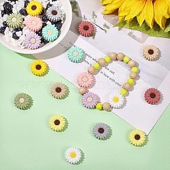 20Pcs 10 Colors Silicone Beads&nbsp;SIL-CA0001-08