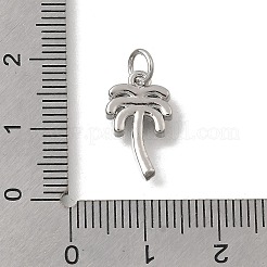 Brass Micro Pave Clear Cubic Zirconia Pendants&nbsp;KK-D431-054P