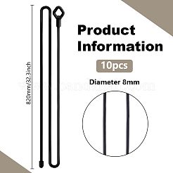 10Pcs Reusable Silicone Cable Tie&nbsp;AJEW-DR0001-81