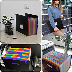 Rectangle 13 Compartments PP Plastic Hanging File Folders&nbsp;OFST-WH0004-147