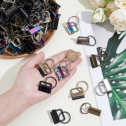 144Pcs 6 Colors Iron Ribbon Ends&nbsp;IFIN-WA0001-01
