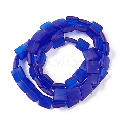 Transparent Frosted Glass Beads Strands&nbsp;FGLA-S001-01B