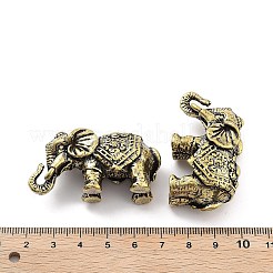 Brass Elephant Figurines Statues for Home Desktop Feng Shui Ornament&nbsp;KK-A216-02AB