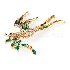 Rhinestone Enamel Pins&nbsp;JEWB-TADJ0001-03A