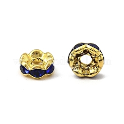 Brass Rhinestone Spacer Beads&nbsp;RB-A014-L6mm-05G