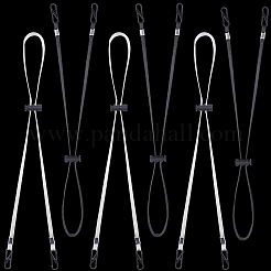 12Pcs 2 Colors Polyester Hat Flexible Removable Chin Cord&nbsp;AJEW-CP0010-13