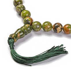 Natural Unakite Beads Stretch Bracelets&nbsp;BJEW-A025-01M