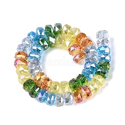 Electroplate Transparent Glass Beads Strands&nbsp;EGLA-N022-15A-B02
