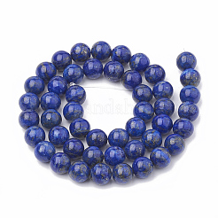 Natural Lapis Lazuli Beads Strands&nbsp;G-S333-6mm-013