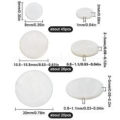 3 Strands 3 Styles Natural Freshwater Shell Beads Strands&nbsp;BSHE-SC0001-21