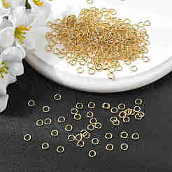 SHEGRACE 30G Brass Open Jump Rings&nbsp;XGRPCN203-238G