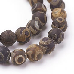 Tibetan Style dZi Beads&nbsp;G-G039-8mm-M