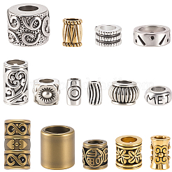 150Pcs 15 Styles Tibetan Style Zinc Alloy Beads&nbsp;FIND-SC0019-98
