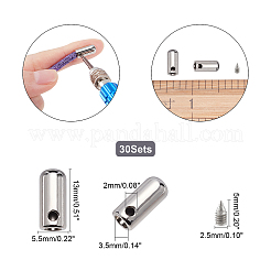 Zinc Alloy End Caps&nbsp;FIND-PH0001-48P-WH