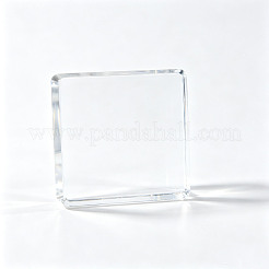 Square Transparent Acrylic Jewelry Display Pedestals&nbsp;ODIS-WH0001-47A