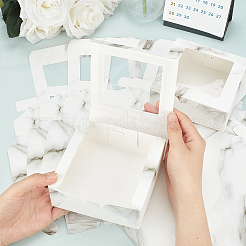 Marble Pattern Paper Cardboard Jewelry Boxes&nbsp;CON-FH0001-28