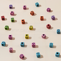 800Pcs Opaque Acrylic Enamel Beads&nbsp;MACR-SC0002-50