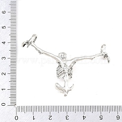 Tibetan Style Alloy Connector Charms&nbsp;AL-CBA1C07-02AS