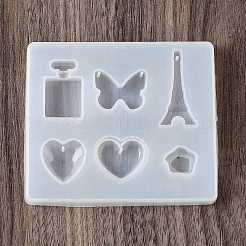 Butterfly & Heart & Bottle DIY Silhouette Silicone Pendant Molds&nbsp;SIMO-H019-04A