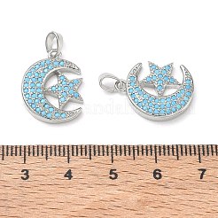 Brass Rhinestone Pendants&nbsp;RB-CBA6BF7-01P