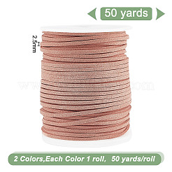 2 Rolls 2 Colors Flat Faux Suede Cord&nbsp;OCOR-DC0001-05