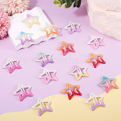 20Pcs Iron Enamel Snap Hair Clips&nbsp;PHAR-TADJ0001-08