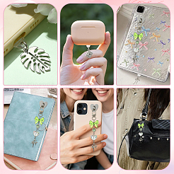 5Pcs PVC Mobile Dustproof Plugs and Iron Cell Phone Holder Stand&nbsp;HJEW-SW00384
