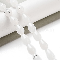 Natural White Jade Beads Strands&nbsp;G-B106-A31-02