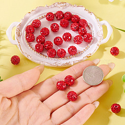 30Pcs Pave Disco Ball Beads&nbsp;RB-TA0001-26A